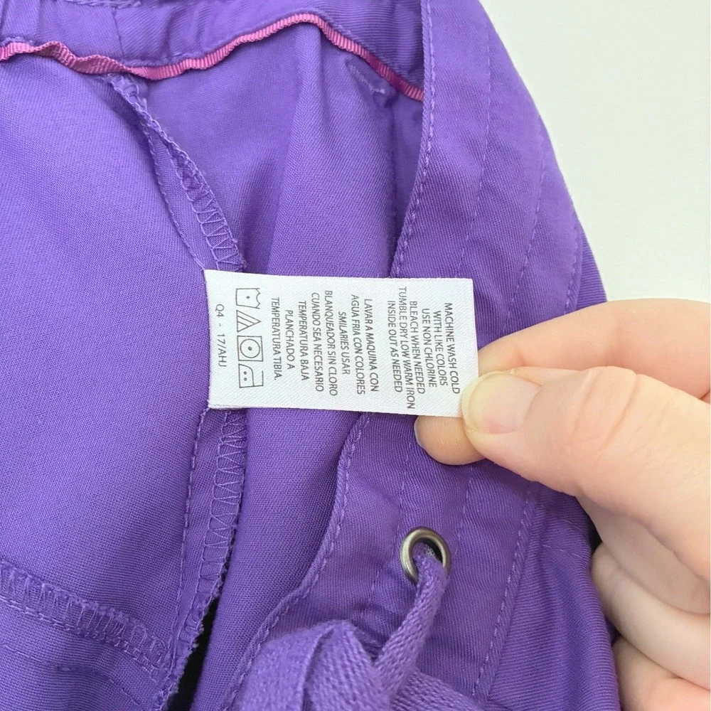 Women's S Healing Hands Purple Label Jane & Taylor Scrub Set in Eggplant Purple